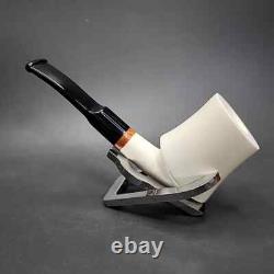 MBSD Meerschaum Deluxe Block Meerschaum Pipe, Briar-Mortise