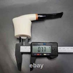MBSD Meerschaum Deluxe Block Meerschaum Pipe, Briar-Mortise
