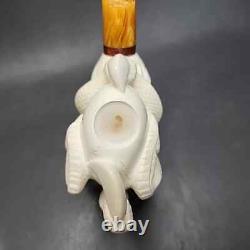 MBSD Meerschaum Deluxe Claw by Kenan Block Meerschaum Pipe, Briar-Mortis