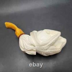 MBSD Meerschaum Deluxe Claw by Kenan Block Meerschaum Pipe, Briar-Mortis