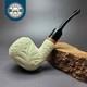 Mbsd Meerschaum Deluxe Masonic Rhodesian Block Meerschaum Pipe, Briar-mortise