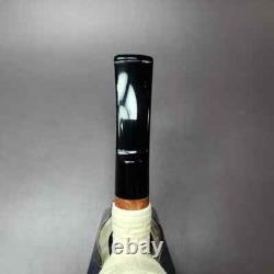 MBSD Meerschaum Deluxe Masonic Rhodesian Block Meerschaum Pipe, Briar-Mortise