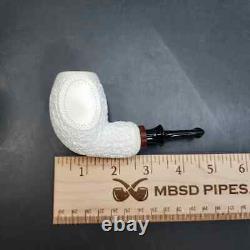 MBSD Meerschaum Deluxe Nose Warmer Panel Block Meerschaum Pipe, Briar-Mortis