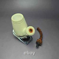 MBSD Meerschaum Deluxe Premier XL Brandy Block Meerschaum Pipe, Briar-Mortise