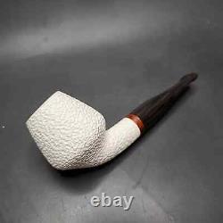 MBSD Meerschaum Deluxe Rusticated Cutty Block Meerschaum Pipe, Briar-Mortise