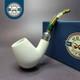 Mbsd Meerschaum Deluxe Silver Block Meerschaum Pipe, New