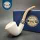 Mbsd Meerschaum Deluxe Silver Calabash Block Meerschaum Pipe, Briar-mortise