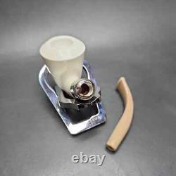 MBSD Meerschaum Deluxe Silver Calabash Block Meerschaum Pipe, Briar-Mortise