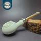 Mbsd Meerschaum Deluxe Silver Prince Block Meerschaum Pipe, Briar-mortise