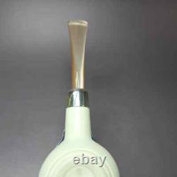 MBSD Meerschaum Deluxe Silver Prince Block Meerschaum Pipe, Briar-Mortise