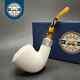 Mbsd Meerschaum Deluxe Silver Rhodesian Block Meerschaum Pipe, Briar-mortise