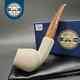 Mbsd Meerschaum Deluxe Smooth Cutty Block Meerschaum Pipe, Briar-mortise, 9mm