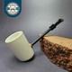 Mbsd Meerschaum Deluxe Smooth Poker Block Meerschaum Pipe, Briar-mortise, New