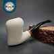 Mbsd Meerschaum Deluxe Strawberry Block Meerschaum Pipe, Briar-mortise