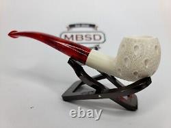 MBSD Meerschaum Lattice Apple Block Meerschaum Tobacco Smoking Pipe, New