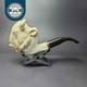 Mbsd Meerschaum Masters Deluxe By Kenan Bison Block Meerschaum Pipe, New