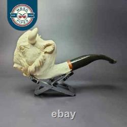 MBSD Meerschaum Masters Deluxe by Kenan Bison Block Meerschaum Pipe, New