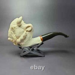 MBSD Meerschaum Masters Deluxe by Kenan Bison Block Meerschaum Pipe, New