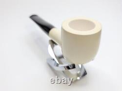 MBSD Meerschaum Masters Sadik Yanik Pot Block Meerschaum Tobacco Pipe, 9mm, Case