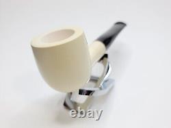 MBSD Meerschaum Masters Sadik Yanik Pot Block Meerschaum Tobacco Pipe, 9mm, Case