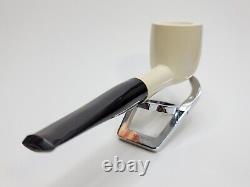 MBSD Meerschaum Masters Sadik Yanik Pot Block Meerschaum Tobacco Pipe, 9mm, Case