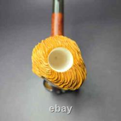 MBSD Meerschaum Masters by Karahan Abraham Lincoln Block Meerschaum Pipe, New