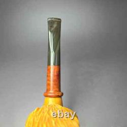 MBSD Meerschaum Masters by Karahan Abraham Lincoln Block Meerschaum Pipe, New