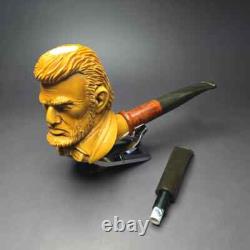 MBSD Meerschaum Masters by Karahan Abraham Lincoln Block Meerschaum Pipe, New