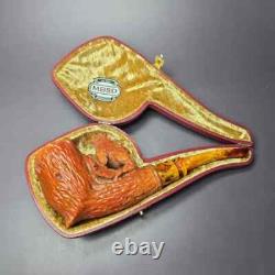 MBSD Meerschaum Masters by Karahan, Grizzly Bear, Block Meerschaum Pipe, New