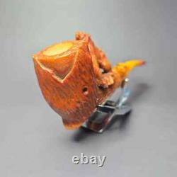 MBSD Meerschaum Masters by Karahan, Grizzly Bear, Block Meerschaum Pipe, New