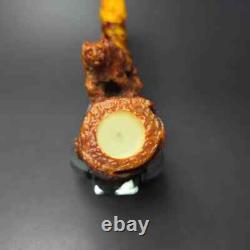 MBSD Meerschaum Masters by Karahan, Grizzly Bear, Block Meerschaum Pipe, New