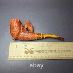 MBSD Meerschaum Masters by Karahan, Grizzly Bear, Block Meerschaum Pipe, New
