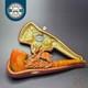 Mbsd Meerschaum Masters By Karahan, Xl Mountain Goat, Block Meerschaum Pipe, New