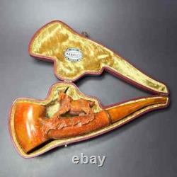MBSD Meerschaum Masters by Karahan, XL Mountain Goat, Block Meerschaum Pipe, New