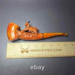 MBSD Meerschaum Masters by Karahan, XL Mountain Goat, Block Meerschaum Pipe, New