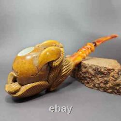 MBSD Meerschaum Masters by Kenan XL Dragon Claw Block Meerschaum Pipe, New