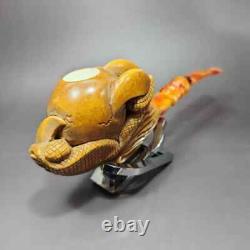 MBSD Meerschaum Masters by Kenan XL Dragon Claw Block Meerschaum Pipe, New
