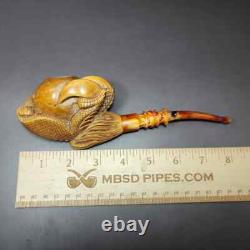 MBSD Meerschaum Masters by Kenan XL Dragon Claw Block Meerschaum Pipe, New