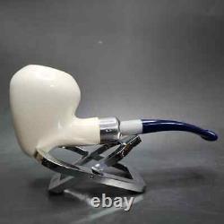 MBSD Meerschaum Silver Army Mount Peewit Block Meerschaum Pipe, New