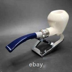 MBSD Meerschaum Silver Army Mount Peewit Block Meerschaum Pipe, New