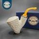 Mbsd Meerschaum Silver Floral Reverse Calabash Vase Block Meerschaum Pipe, New