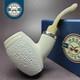 Mbsd Meerschaum Silver Reverse Calabash Barrel Block Meerschaum Pipe