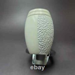 MBSD Meerschaum Silver Reverse Calabash Barrel Block Meerschaum Pipe