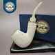 Mbsd Meerschaum Silver Reverse Calabash Block Meerschaum Pipe