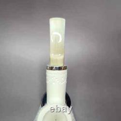 MBSD Meerschaum Silver Reverse Calabash Block Meerschaum Pipe