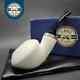 Mbsd Meerschaum Silver Reverse Calabash Danish Dublin Block Meerschaum Pipe