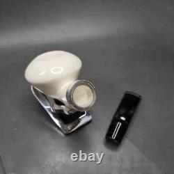 MBSD Meerschaum Silver Reverse Calabash Danish Dublin Block Meerschaum Pipe