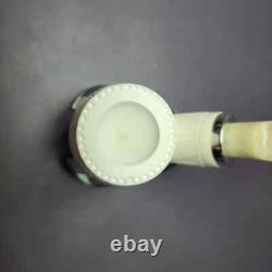 MBSD Meerschaum Silver Reverse Calabash Floral Brandy Block Meerschaum Pipe, New