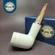 Mbsd Meerschaum Silver Reverse Calabash Lattice Stack Block Meerschaum Pipe