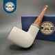 Mbsd Meerschaum Silver Reverse Calabash Stack Billiard Block Meerschaum Pipe